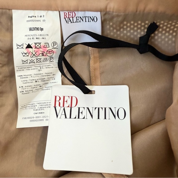 RED Valentino Leather Mid Skirt Size 10 NWT - Picture 8 of 8